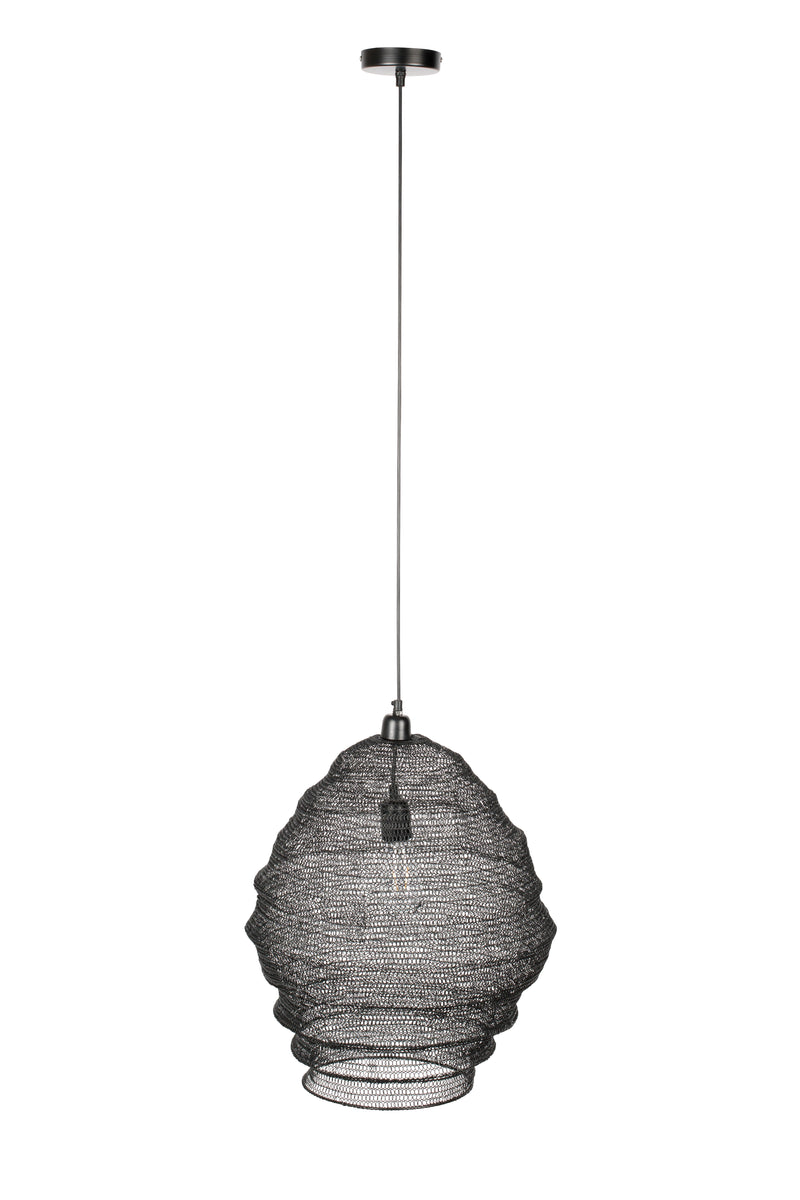 Hanglamp Lena Fijne Iron Zwart 48x48x158 cm-Hanglampen-Creating Home