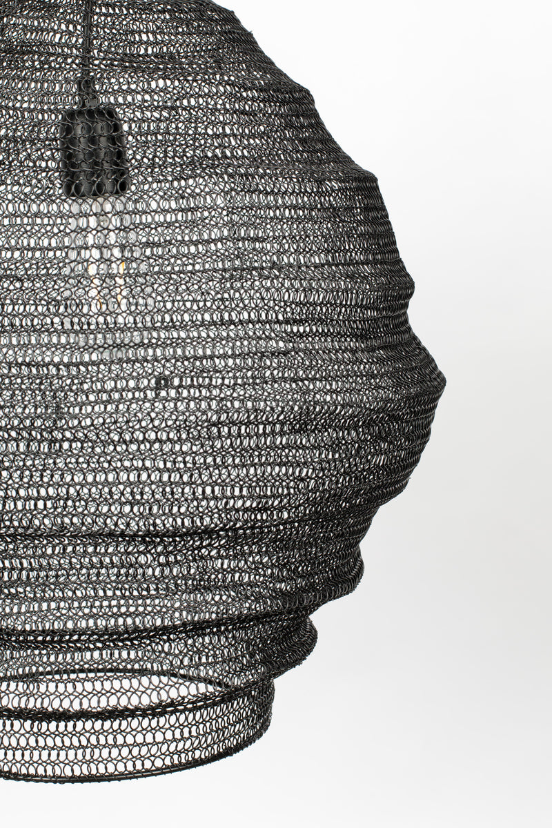 Hanglamp Lena Fijne Iron Zwart 48x48x158 cm-Hanglampen-Creating Home