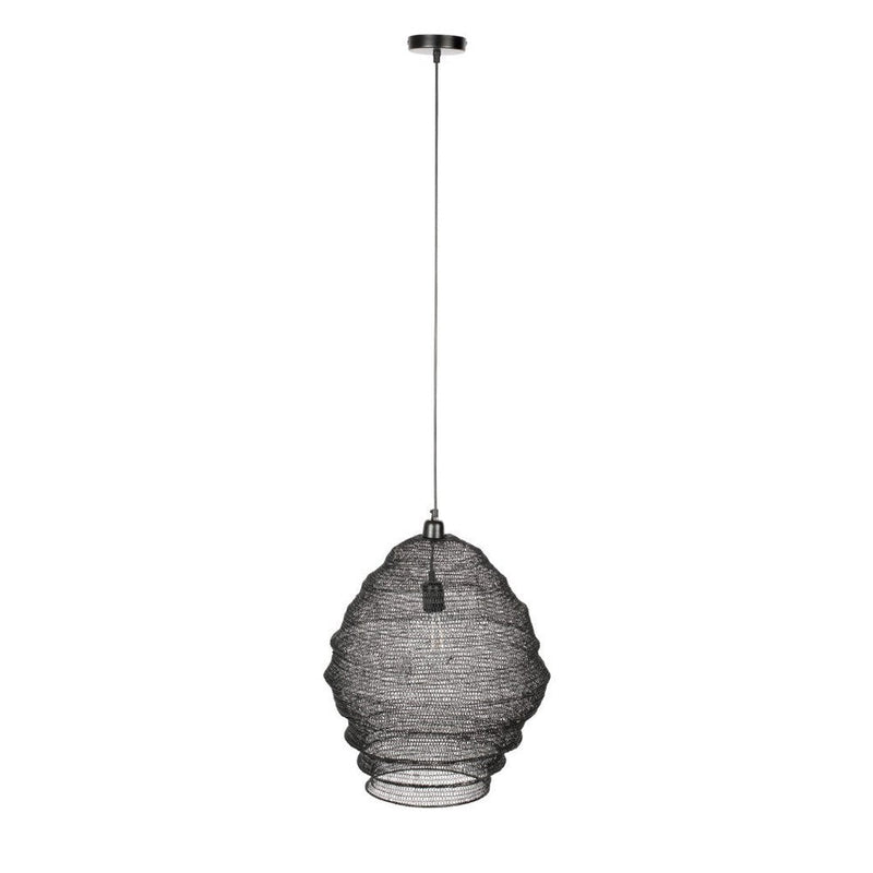 Hanglamp Lena Fijne Iron Zwart 48x48x158 cm-Hanglampen-Creating Home