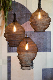 Hanglamp Lena Fijne Iron Zwart 48x48x158 cm-Hanglampen-Creating Home