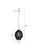 Hanglamp Lena L Brass Metaal Goud Ø48x158 cm E27-Tafellampen-Creating Home