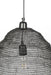 Hanglamp Lena L Metaal Zwart Ø48x158 cm E27-Tafellampen-Creating Home