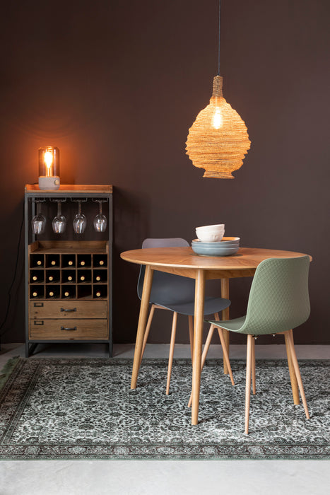 Hanglamp Lena M Brass Metaal Goud Ø37x155 cm E27-Tafellampen-Creating Home