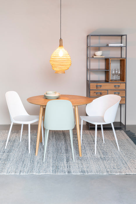 Hanglamp Lena M Brass Metaal Goud Ø37x155 cm E27-Tafellampen-Creating Home