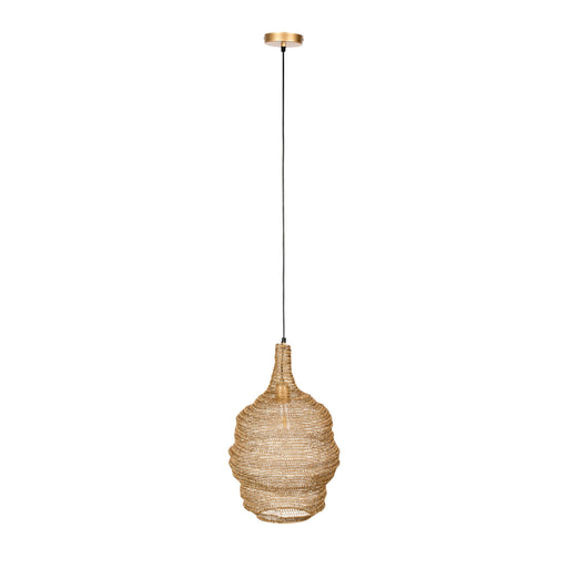 Hanglamp Lena M Brass Metaal Goud Ø37x155 cm E27-Tafellampen-Creating Home