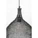 Hanglamp Lena M Metaal Zwart Ø37x155 cm E27-Tafellampen-Creating Home