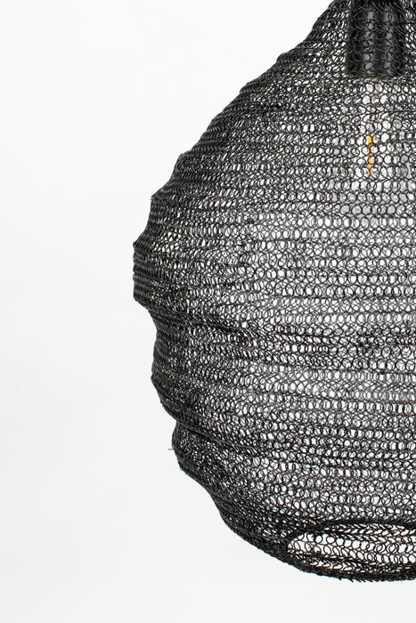 Hanglamp Lena M Metaal Zwart Ø37x155 cm E27-Tafellampen-Creating Home
