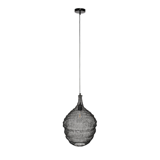 Hanglamp Lena M Metaal Zwart Ø37x155 cm E27-Tafellampen-Creating Home