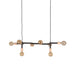 Hanglamp Loco Karakteristieke Metaal Zwart 31x100x16 cm-Hanglampen-LABEL51