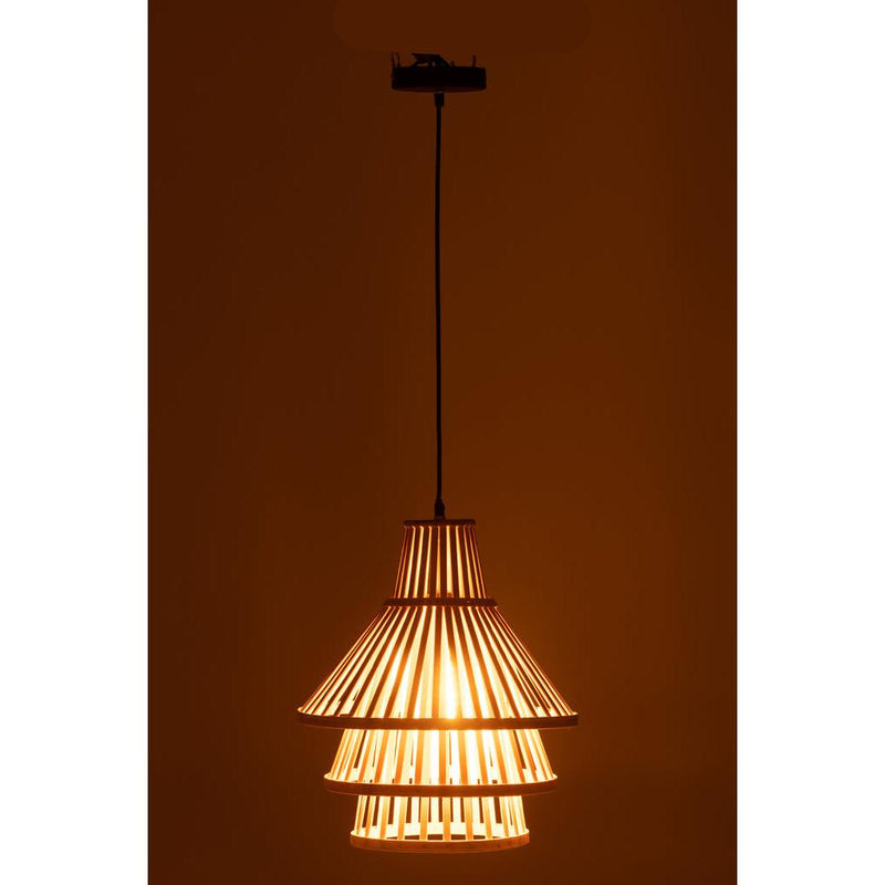 Hanglamp Naturel Bamboe M 32 cm 32.5x32.5x162 cm-Hanglampen-J-Line