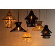 Hanglamp Naturel Bamboe M 32 cm 32.5x32.5x162 cm-Hanglampen-J-Line