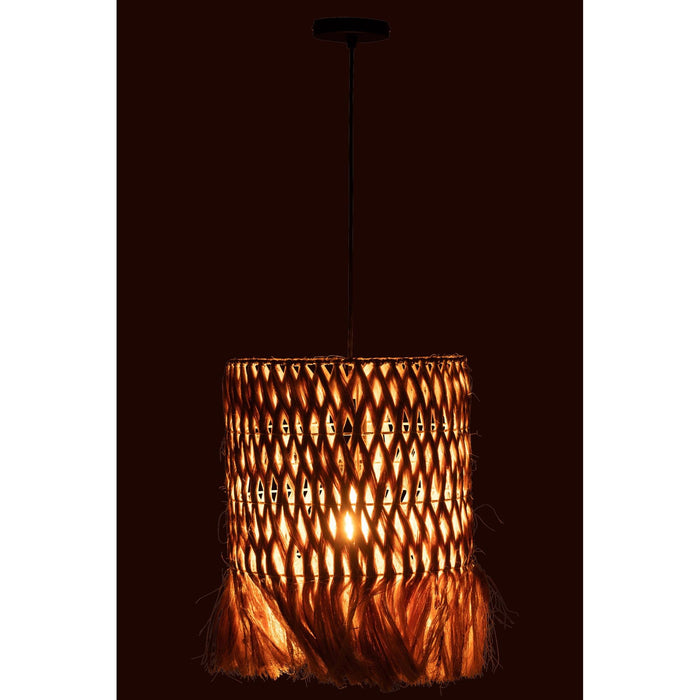 Hanglamp Naturel Banana leaf Rond 30 cm-Tafellampen-J-Line