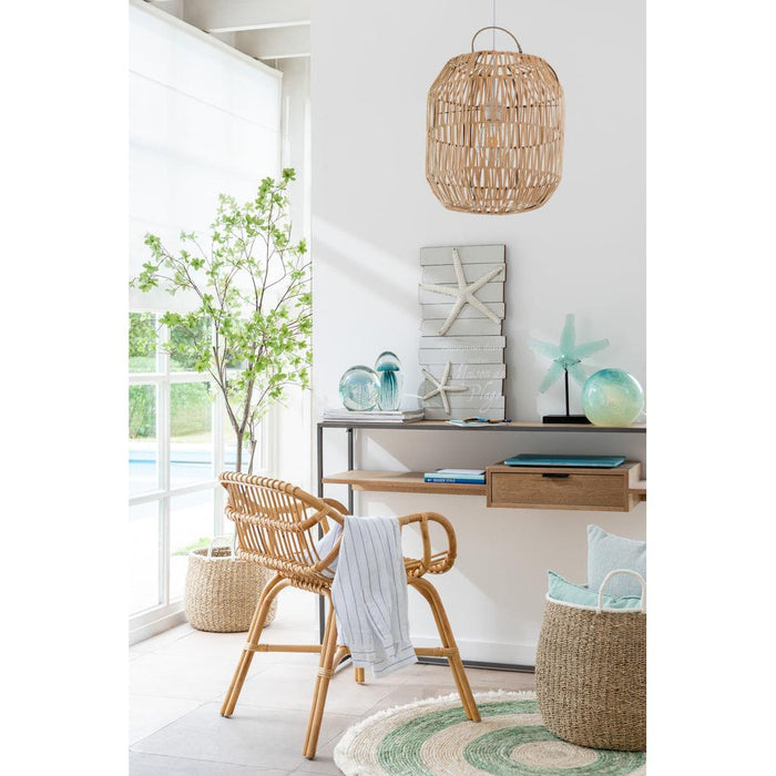 Hanglamp Naturel Ijzer 35 cm - Ijzer,rotan-Hanglampen-J-Line