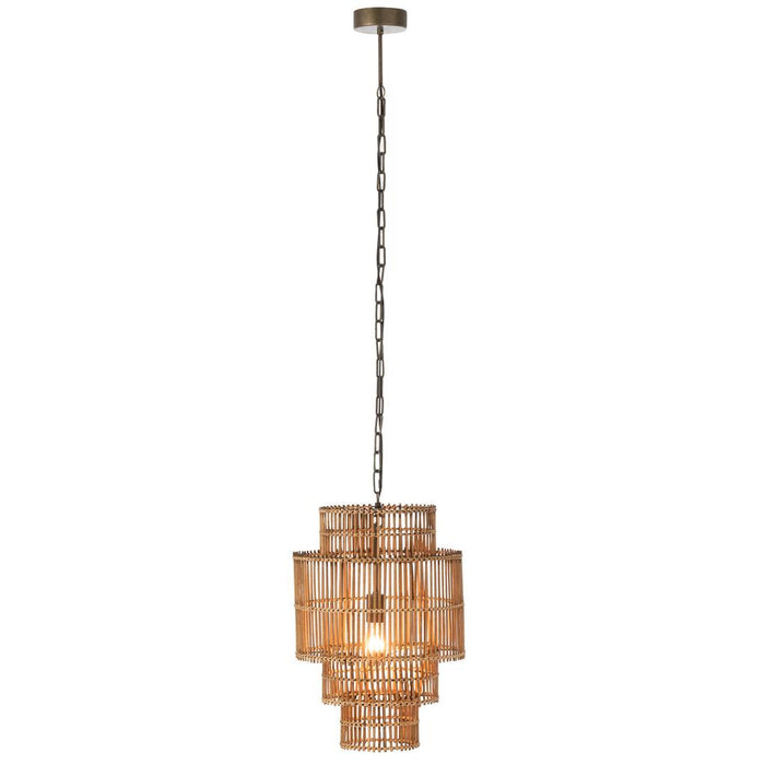 Hanglamp Naturel Rotan 37 cm - Naturel-Hanglampen-J-Line