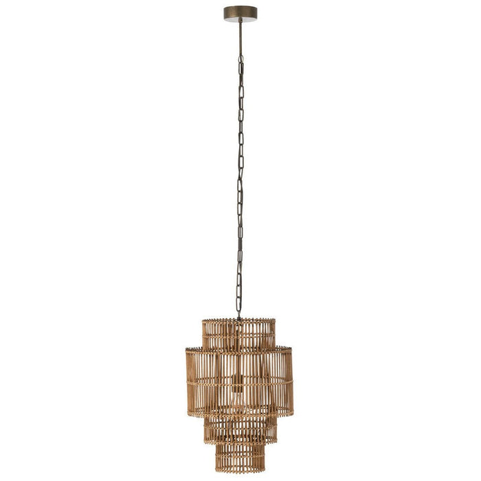 Hanglamp Naturel Rotan 37 cm - Naturel-Hanglampen-J-Line