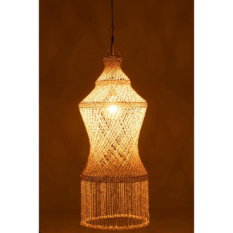 Hanglamp Naturel Shell 51 cm Shell 51x51x128 cm-Hanglampen-J-Line