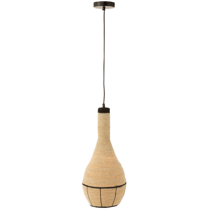 Hanglamp Naturel Zeegras 24 cm 24x24x56 cm-Hanglampen-J-Line