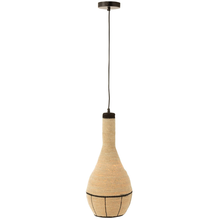 Hanglamp Naturel Zeegras 24 cm 24x24x56 cm-Hanglampen-J-Line