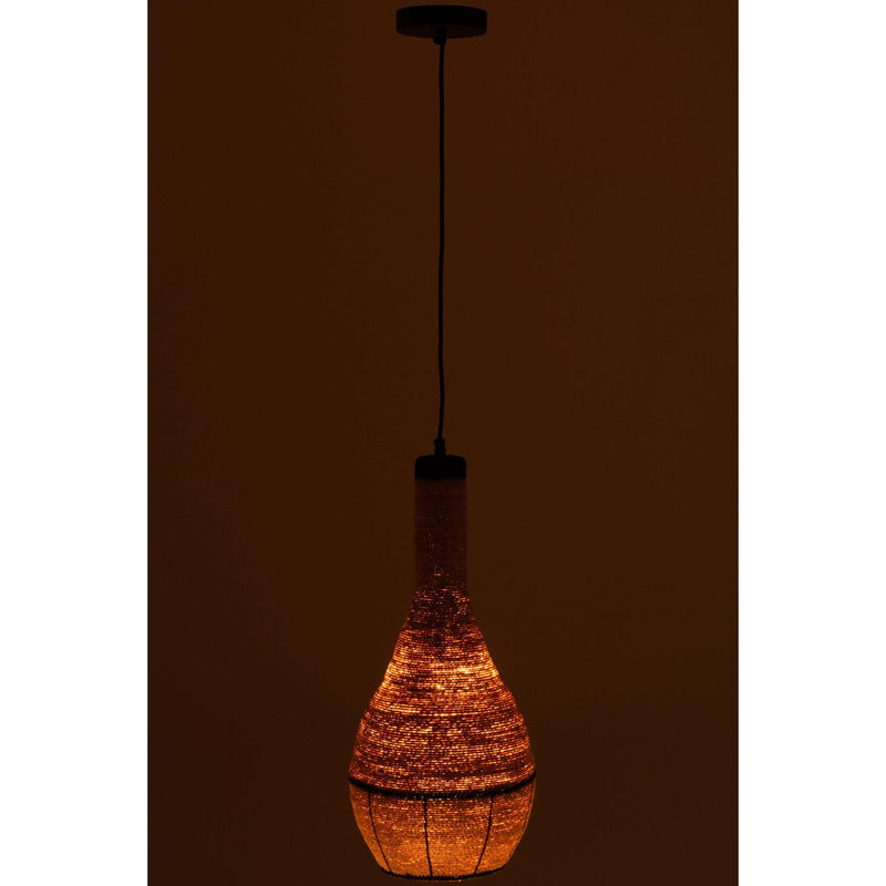 Hanglamp Naturel Zeegras 24 cm 24x24x56 cm-Hanglampen-J-Line