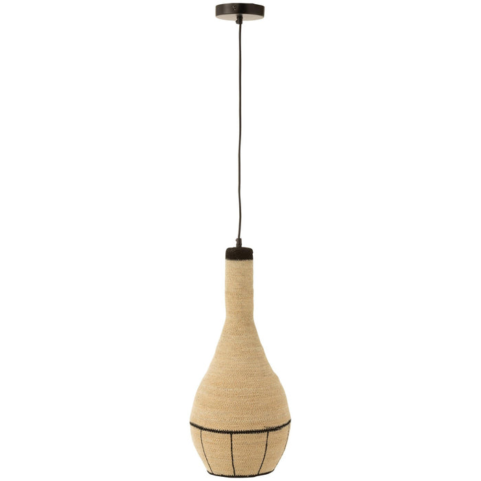 Hanglamp Naturel Zeegras 24 cm 24x24x56 cm-Hanglampen-J-Line