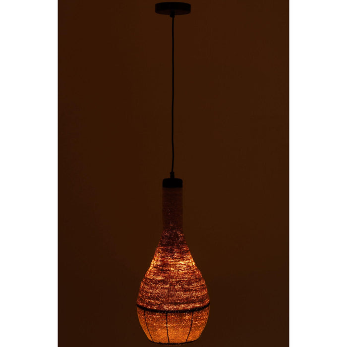 Hanglamp Naturel Zeegras 24 cm-Hanglampen-J-Line