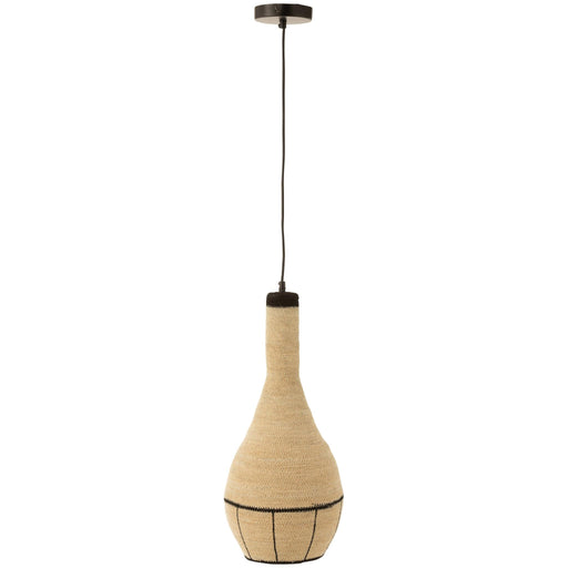 Hanglamp Naturel Zeegras 24 cm-Tafellampen-J-Line