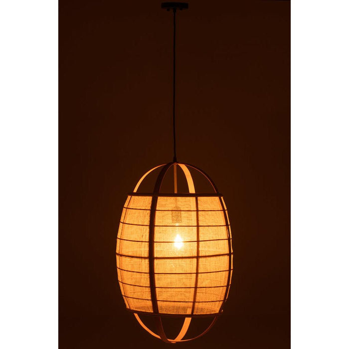 Hanglamp Naturel ijzer L 43 cm 43x43x66 cm-Hanglampen-J-Line