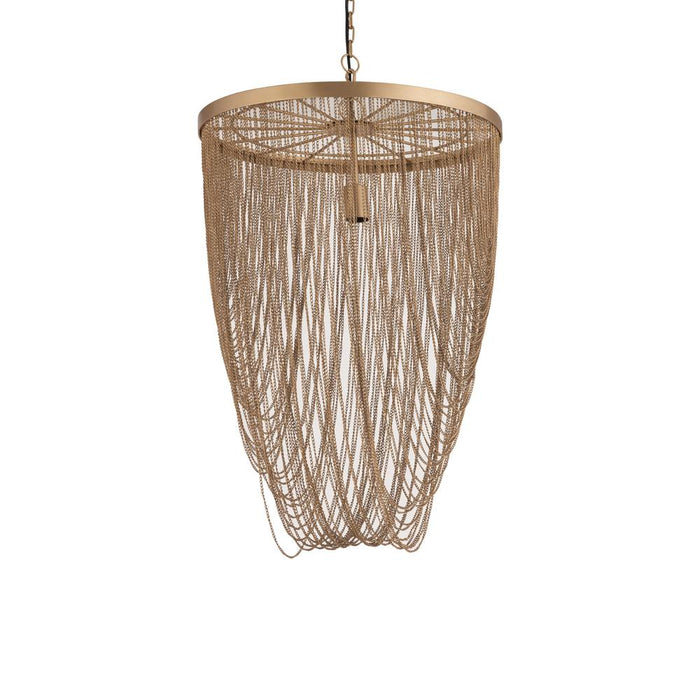 Hanglamp Nishan Geel 70 cm-Hanglampen-PTMD