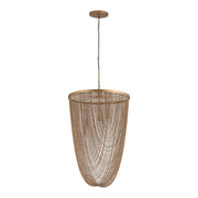 Hanglamp Nishan Gold Geel 70x70x100 cm-Hanglampen-PTMD
