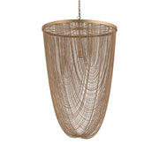 Hanglamp Nishan Gold Geel 70x70x100 cm-Hanglampen-PTMD