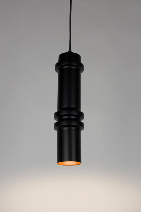 Hanglamp Duct L Metaal Zwart 10x10 cm E14-Tafellampen-Creating Home