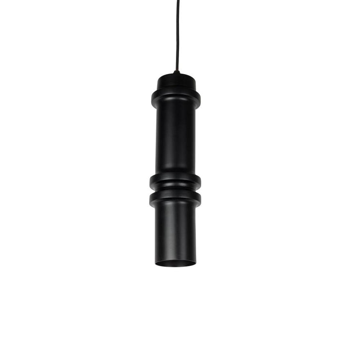 Hanglamp Duct L Metaal Zwart 10x10 cm E14-Tafellampen-Creating Home