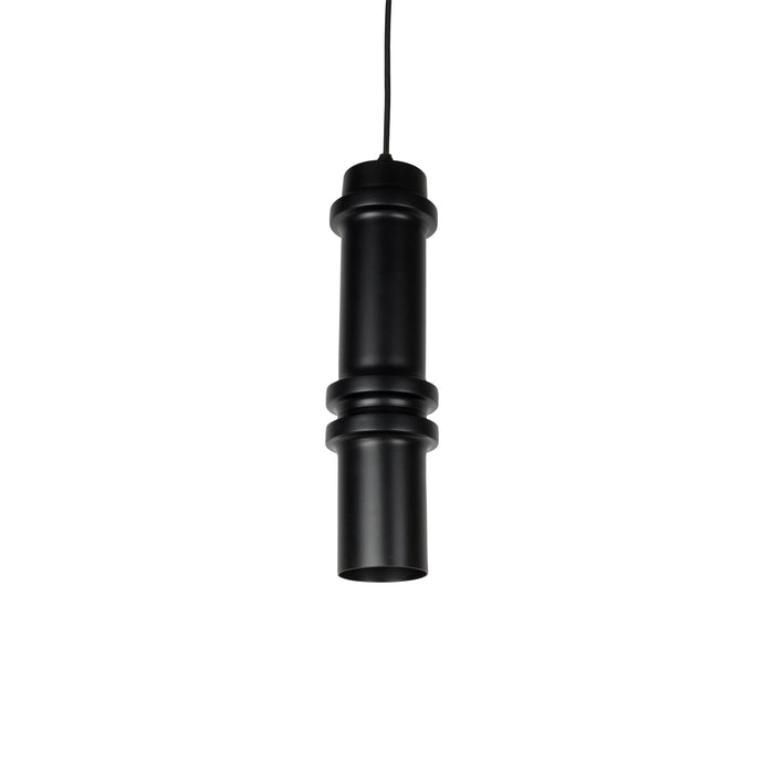 Hanglamp Ontdek Duct Iron Zwart 10x10x37 cm-Hanglampen-Creating Home
