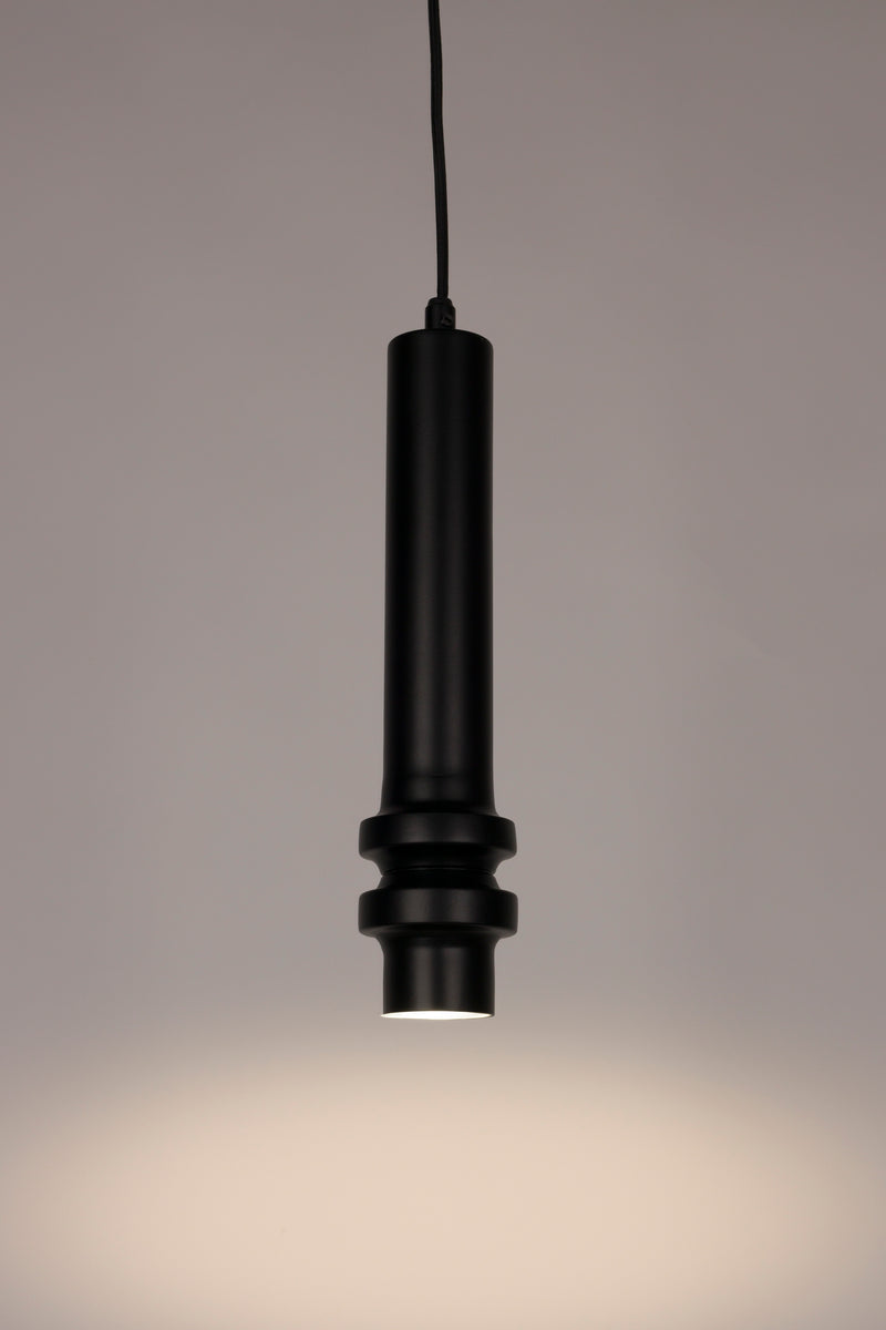 Hanglamp Ontdek Duct Iron Zwart 8x8x32 cm-Hanglampen-Creating Home