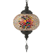 Hanglamp Oranje Glas S 18 cm 18x18x80 cm-Hanglampen-J-Line