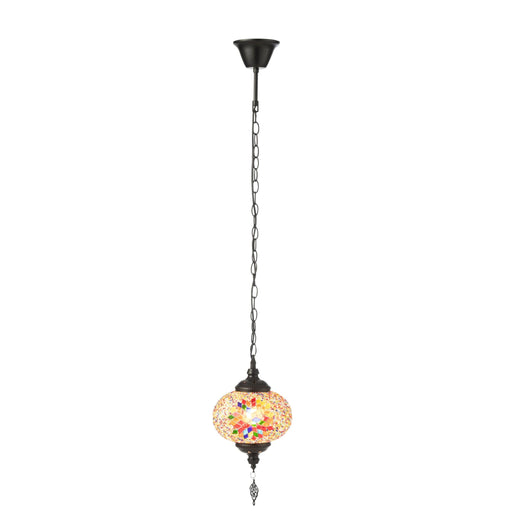 Hanglamp Oranje Glas S 18 cm-Hanglampen-J-Line