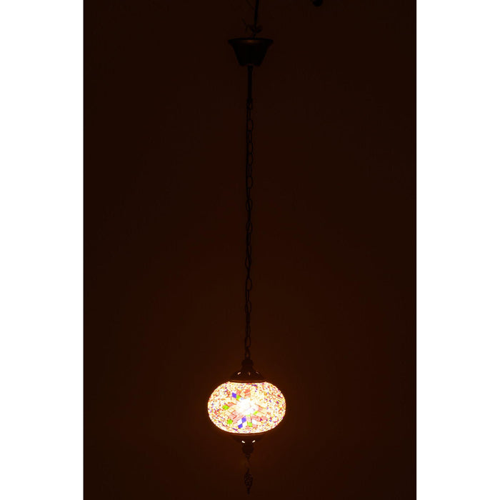 Hanglamp Oranje Glas S 18 cm-Hanglampen-J-Line