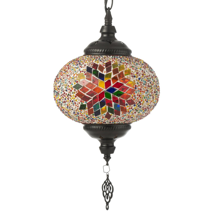 Hanglamp Oranje Glas S 18 cm-Hanglampen-J-Line