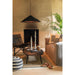 Hanglamp Oranje Ijzer L 80 cm 80x80x30 cm-Hanglampen-J-Line