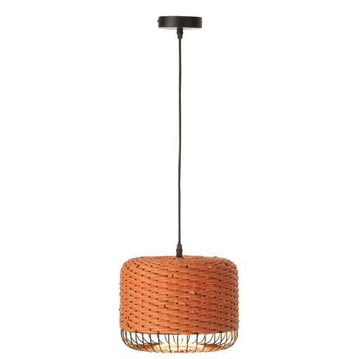 Hanglamp Oranje Metaal 27 cm 27x27x20 cm-Plafondlampen-J-Line