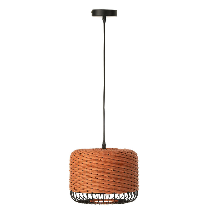 Hanglamp Oranje Metaal 27 cm-Tafellampen-J-Line