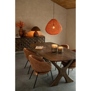 Hanglamp Oranje Metaal 50 cm 50x50x45 cm-Plafondlampen-J-Line