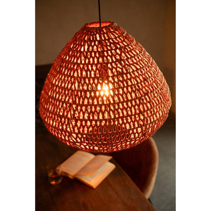 Hanglamp Oranje Metaal 50 cm-Hanglampen-J-Line