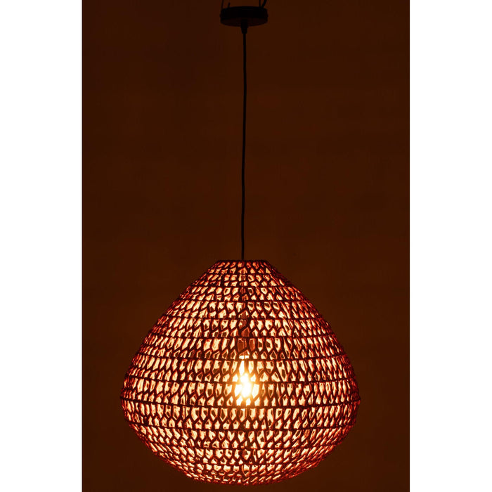 Hanglamp Oranje Metaal 50 cm-Tafellampen-J-Line
