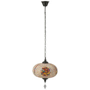 Hanglamp Oranje Metaal L 30 cm 30x30x80 cm-Hanglampen-J-Line
