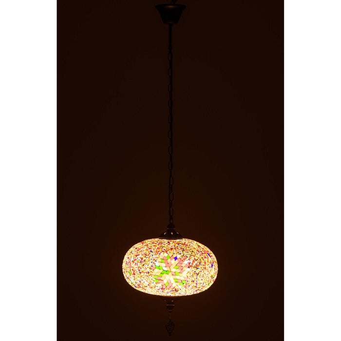 Hanglamp Oranje Metaal L 30 cm-Tafellampen-J-Line