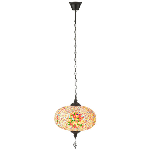 Hanglamp Oranje Metaal L 30 cm-Tafellampen-J-Line