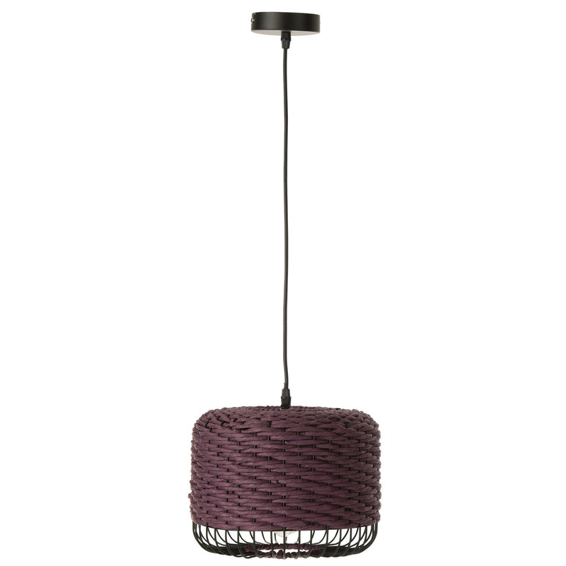 Hanglamp Paars Paper 27 cm 27x27x20 cm-Plafondlampen-J-Line