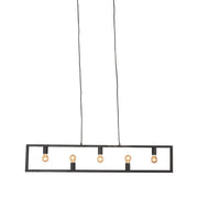 Hanglamp Quadrato Metaal Zwart 10x135x130 cm-Hanglampen-LABEL51