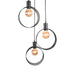 LABEL51 Hanglamp Ronda - Zwart - Metaal - 3-Lichts-Tafellampen-LABEL51